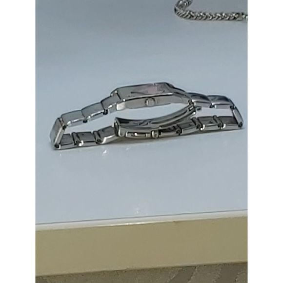 Anne Klien pink & silver heart watch - Picture 8 of 8